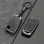 Alloy Car Key Fob Cover for Volkswagen Golf 7 GTI, Polo, T-Cross, T-Roc, Touran, Tiguan, Skoda Octavia, Rapid, Kodiaq, Fabia & SEAT
