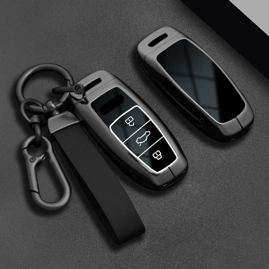 Zinc Alloy Car Key Fob Cover for Audi Q8, RS Q8, A6 C8, S6, RS6, A7, S7, RS7, A3 8Y, A8 D5, RS e-tron GT, Q4 & Q7 – 4N, 4M