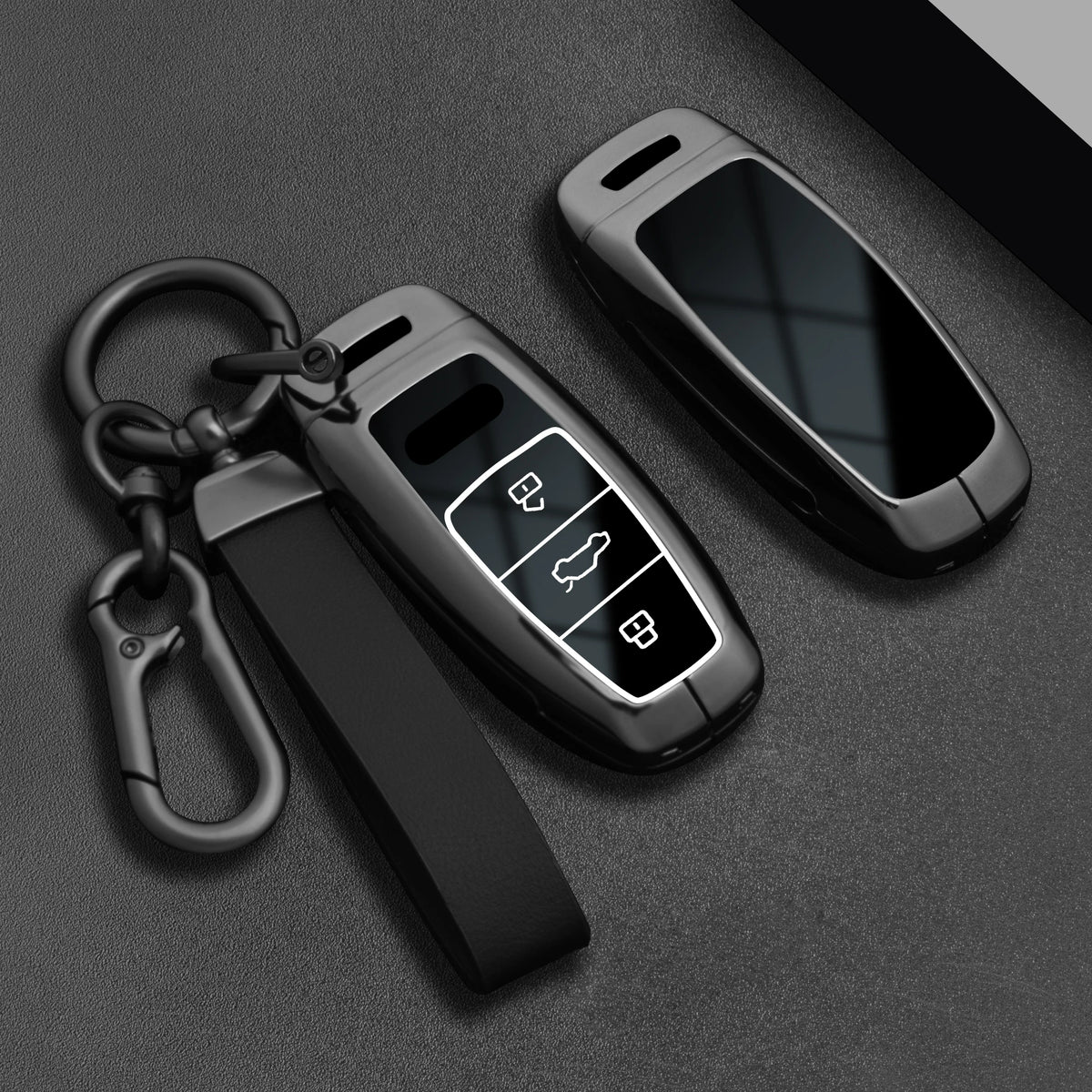 Zinc Alloy Car Key Fob Cover for Audi Q8, RS Q8, A6 C8, S6, RS6, A7, S7, RS7, A3 8Y, A8 D5, RS e-tron GT, Q4 & Q7 – 4N, 4M