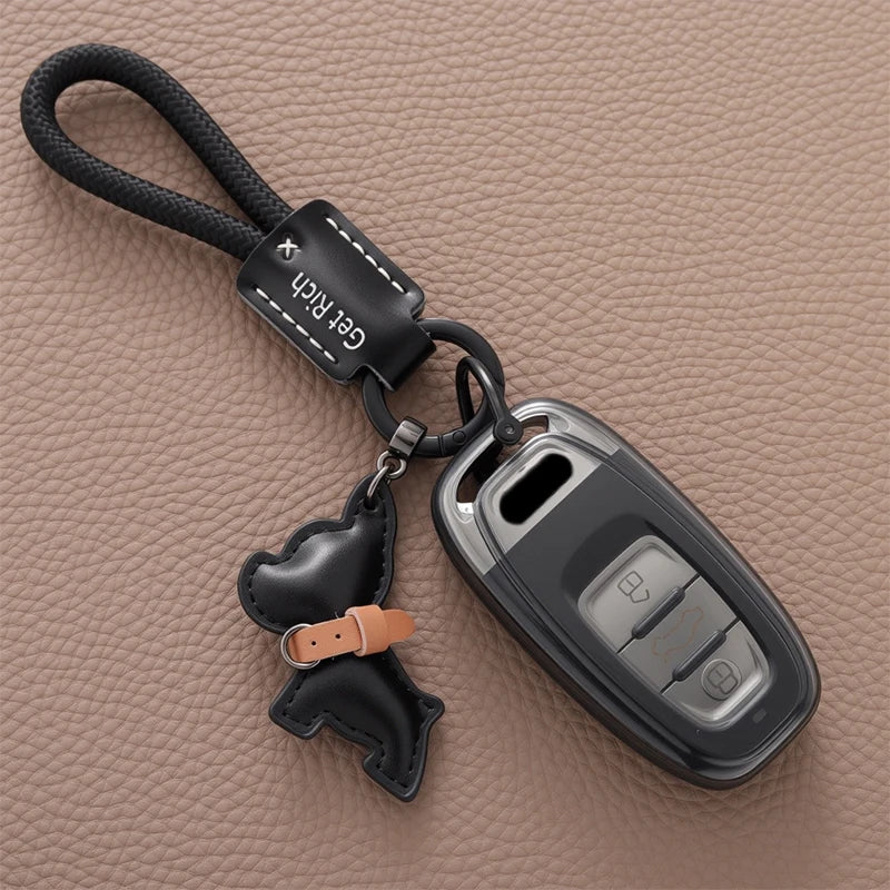 Black-Style TPU Car Key Fob Cover for Audi A1, A3, A4, A5, A6, A7, A8, Q3, Q5, Q7, S4, S6, S7, S8, R8 & TT – 8V, B8, B9, C7