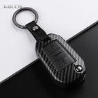 Car Key Cover Compatible with Peugeot 208 301 307 308 508 2008 3008 5008 Expert; Citroen C3 C4 C5 Cactus C6 C8 – Carbon Fiber Style