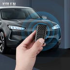 Car Key Cover Compatible with Peugeot 107 207 307 308 407 607 3008 5008; Citroen Xsara Picasso C5 C6 C8 – Carbon Fiber Style