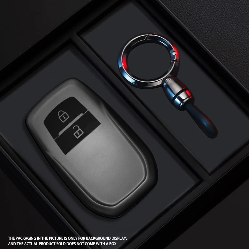 Black Warrior-Style TPU Car Key Fob Cover for Toyota Corolla SE (2023), Camry 50/55, TLC200, Yaris, Land Cruiser Prado 150 & RAV4