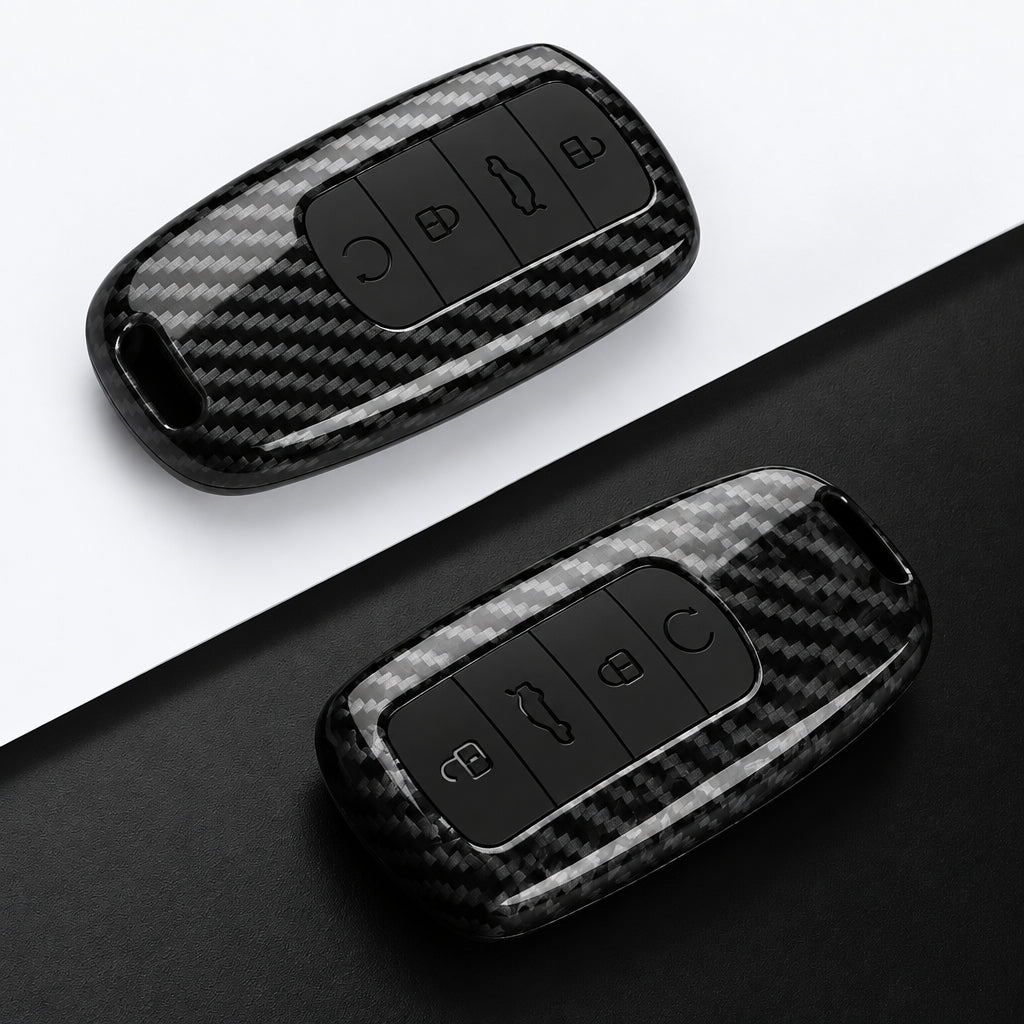 Car Key Cover Compatible with Chery OMODA 5 C5 Tiggo 7 8 Pro Max Tiggo 7 8 Plus Arrizo 5 Plus – Carbon Fiber Style