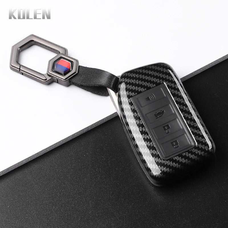 Car Key Cover Compatible with Lexus NX IS RX ES GX LX LS UX GS 200 260 300 350 RX350 ES300 NX200 NX300 – Carbon Fiber Style