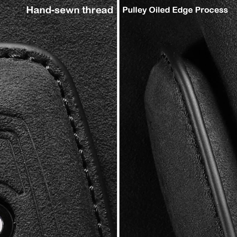 Suede Car Key Cover Compatible with Toyota Camry, Corolla, CHR, C-HR, RAV4, Land, Crown, Hilux, Prius