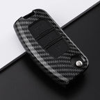 Car Key Cover Compatible with Ford B-Max C-Max Eco Sport Galaxy Fiesta Focus 2 Ecosport Kuga Escape Falcon – Carbon Fiber Style