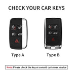 Leather Remote Key Fob Case Compatible with Land Rover Range Rover Sport, Evoque, Freelander