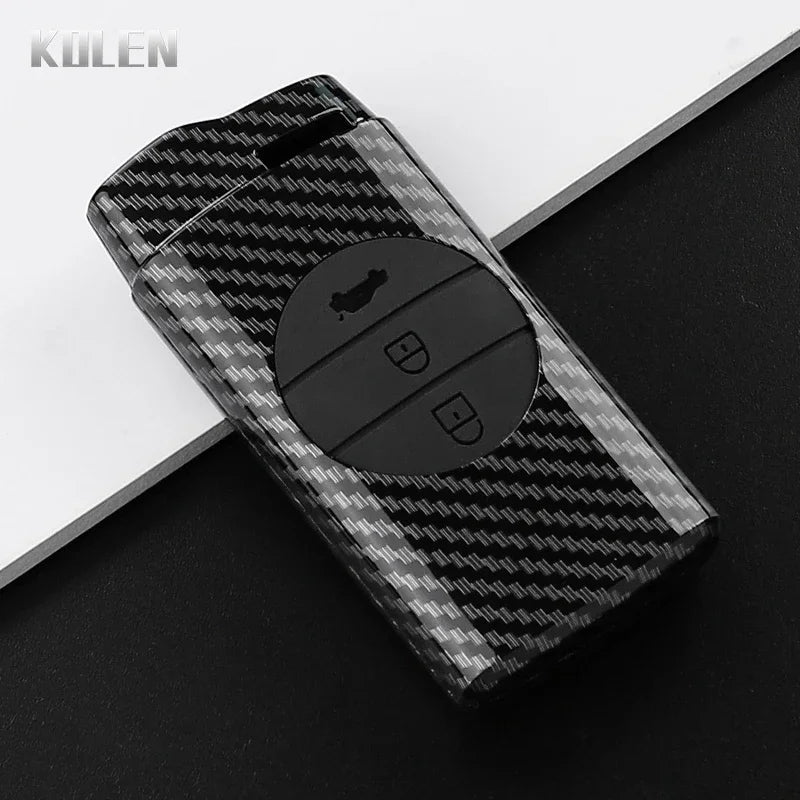 Car Key Cover Compatible with Chery Tiggo 7 Pro 8 Pro EXEED Tiggo 2 3X Arrizo 5 Pro GX 5X EQ7 – Carbon Fiber Style