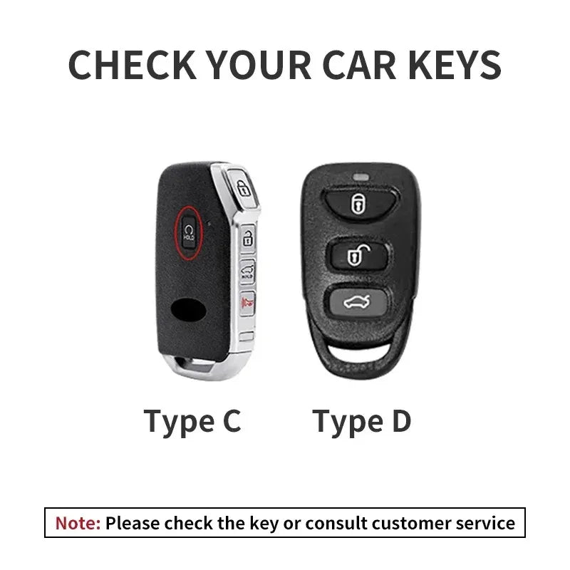 Leather Car Key Cover Compatible with Kia Telluride, Telluride SX 2021, Sportage R 2022, K5 GT Line 2021, Seltos 2020 – 5 Buttons