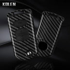 Flip Key Cover Compatible with Mazda 2 3 5 6 8 CX7 CX-7 CX5 CX-5 CX9 CX-9 MX5 MX-5 M6 RX8 RX-8 – 2/3/4 Buttons – Carbon Fiber Style