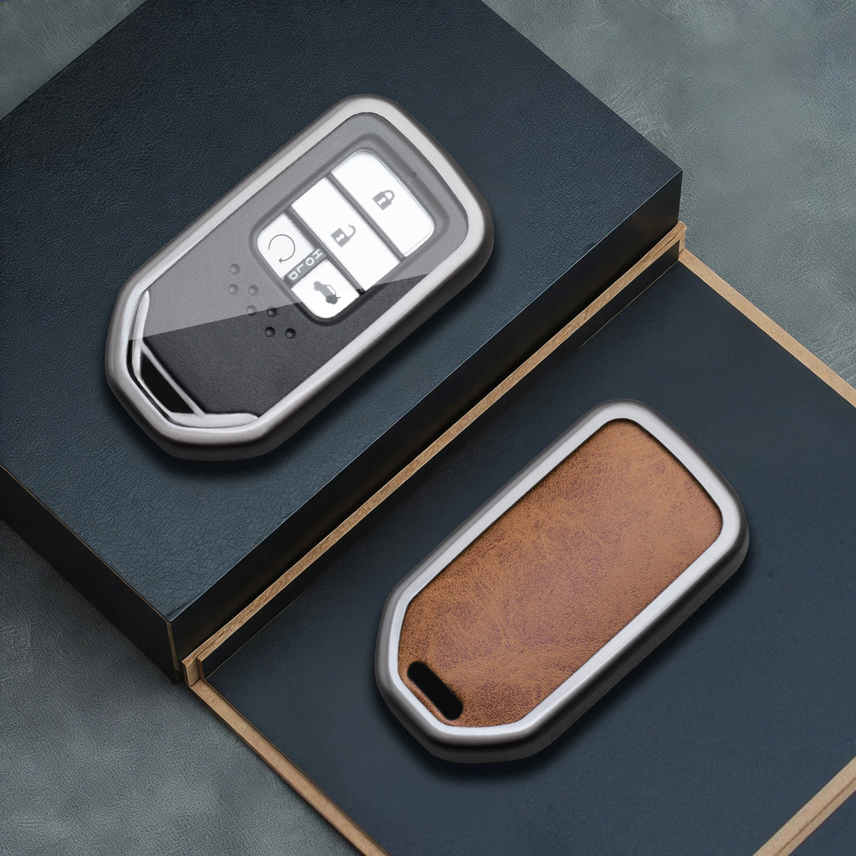 Zinc Alloy Car Key Fob Cover for Honda Civic (10th Gen), City, Accord (9th Gen), CR-V, Odyssey & Vezel