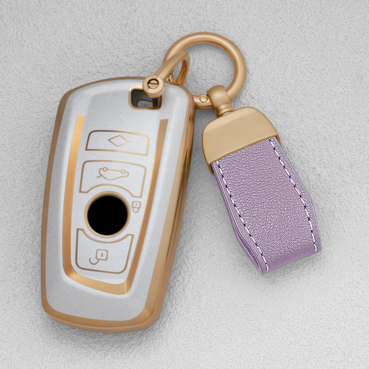 Quicksand Gold TPU Car Key Fob Cover for BMW 1, 3, 5 & 7 Series, M3, M4, X1, X3, X4 & X5 – F30, F31, F32, F34, F20, F21, F07, F10, G01, G02, F15