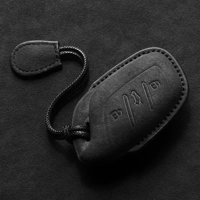 Suede Car Key Cover Compatible with MG 4, MG4 EV, HS, GT, ZS EV, ZX, MG5, MG6, 2023