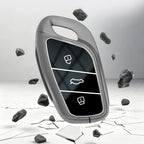Zinc Alloy Car Key Fob Cover for MG4 EV, HS, GT, ZS EV, ZX, MG5 & MG6; Roewe RX3, RX5, RX8, ERX5, i6 & i5 – 2023