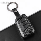 Car Key Cover Compatible with Volkswagen (VW) Passat B8 Magotan; Skoda Superb A7 Kodiaq; SEAT – Carbon Fiber Style