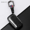 Car Key Cover Compatible with Jaguar XE XJ XF Guitar; Land Rover Range Rover Sport Evoque Freelander Velar Discovery 4 – Carbon Fiber Style