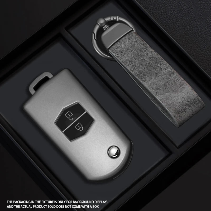 Black Warrior-Style TPU Car Key Fob Cover for Mazda 2, 3, 5, 6, 8, CX-7, CX-5, CX-9, MX-5, M6 & RX-8 – 2/3 Buttons