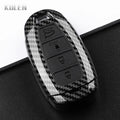 Car Key Cover Compatible with Hyundai i30 ix25 Elantra Kona Solaris Azera Grandeur IG TM Accent Santa Fe – Carbon Fiber Style