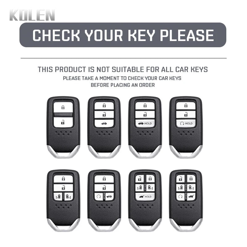 Car Key Cover Compatible with Honda City Turbo Crider XRV 10th Civic Accord – Carbon Fiber Style