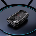 Car Key Cover Compatible with Volkswagen (VW) Golf 7 MK7 Tiguan MK2; SEAT Ateca Leon FR 2 Ibiza; Skoda Octavia – Carbon Fiber Style