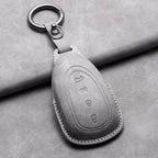 Leather Car Key Fob Cover Compatible with Great Wall GWM WEY Coffee01, Coffee02, WEY-X, WEY-S, WEY-GT, VV7 GT