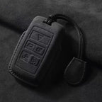 Suede Keyless Car Key Cover Compatible with Land Rover Range Rover Sport, Evoque, Freelander (2025)