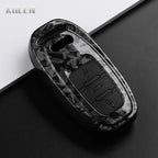 Car Key Cover Compatible with Audi A1 A3 8V A4 B8 B9 A5 A6 C7 A7 A8 Q3 Q5 Q7 S4 S6 S7 S8 R8 TT – Carbon Fiber Style