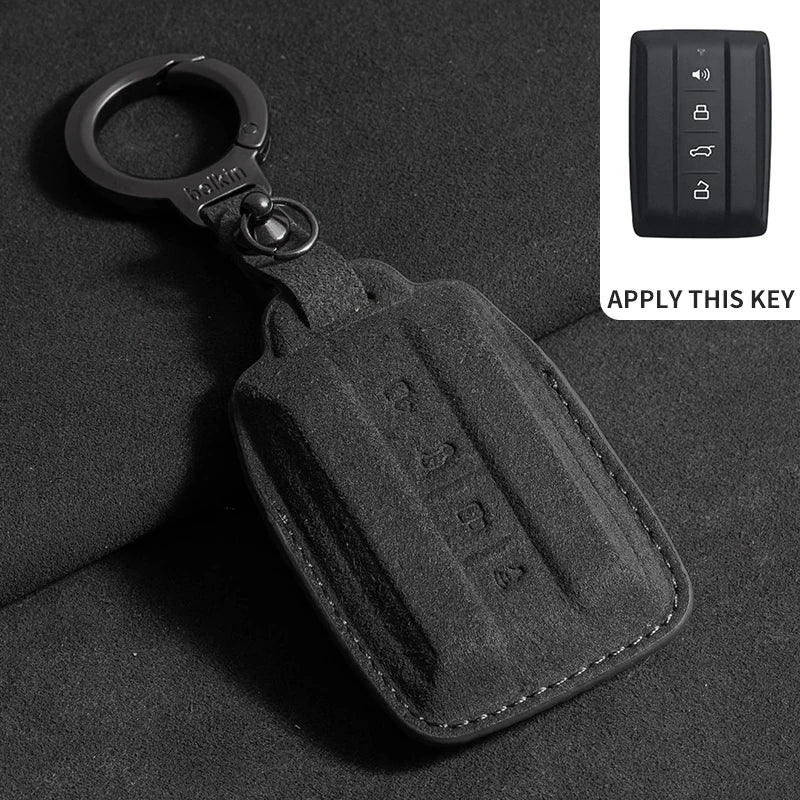 Suede Remote Key Fob Cover Compatible with TANK 300, 500
