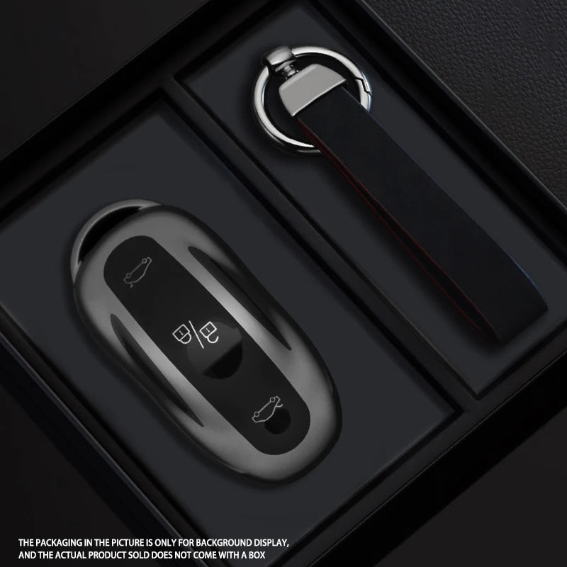 Black Warrior-Style TPU Car Key Fob Cover for Tesla Model 3, Model S & Model Y