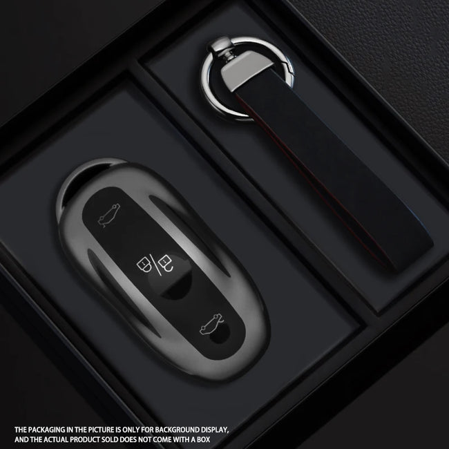 Black Warrior-Style TPU Car Key Fob Cover for Tesla Model 3, Model S & Model Y