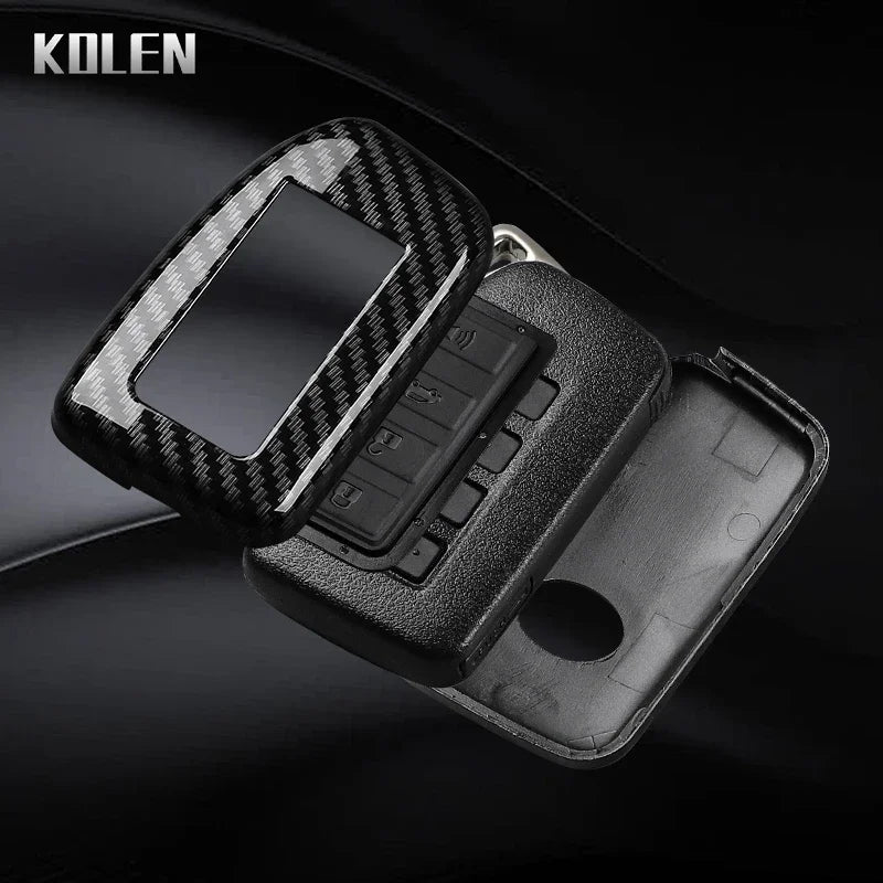 Car Key Cover Compatible with Lexus NX IS RX ES GX LX LS UX GS 200 260 300 350 RX350 ES300 NX200 NX300 – Carbon Fiber Style