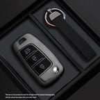Black Warrior-Style TPU Car Key Fob Cover for Hyundai Elantra, Solaris, Tucson, i30, i35, i40, Kona, Genesis, Santa Fe & Azera