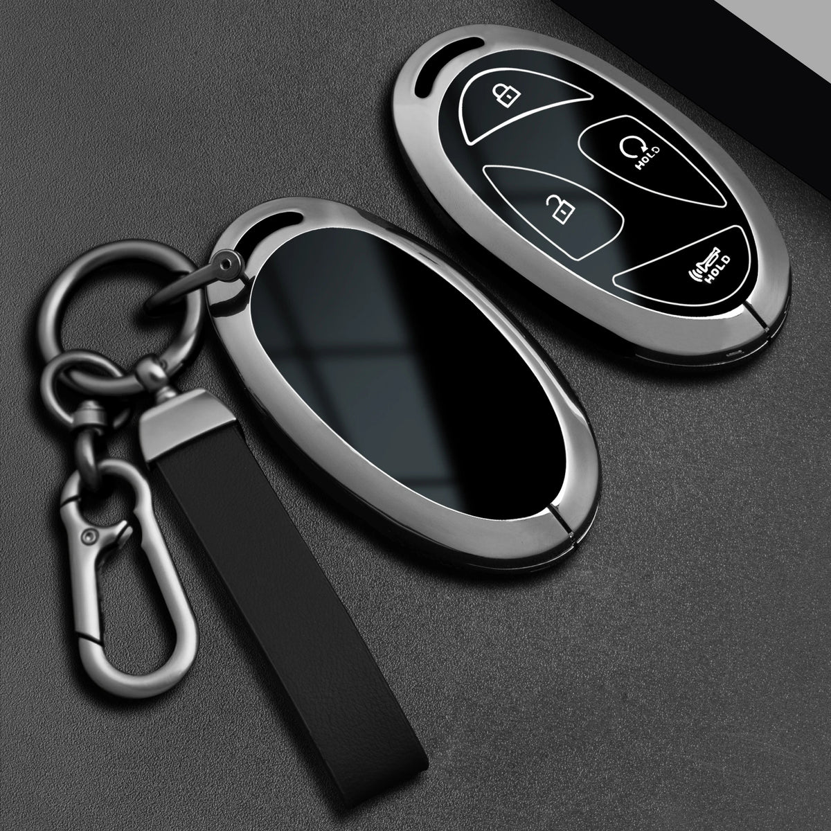 Zinc Alloy Car Key Fob Cover for Hyundai Grandeur GN7, Kona EV, IONIQ 6 & Elantra – 2023–2025 – 7 Buttons