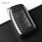 Car Key Cover Compatible with Lexus NX IS RX ES GX LX LS UX GS 200 260 300 350 RX350 ES300 NX200 NX300 – Carbon Fiber Style