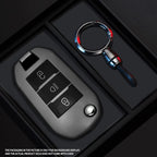 Black Warrior-Style TPU Car Key Fob Cover for Peugeot 208, 308, 408, 508, 2008, 3008, 4008 & 5008; Citroen C3, C4 Cactus, C6 & C8