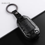 Car Key Cover Compatible with Peugeot 208 301 307 308 508 2008 3008 5008 Expert; Citroen C3 C4 C5 Cactus C6 C8 – Carbon Fiber Style
