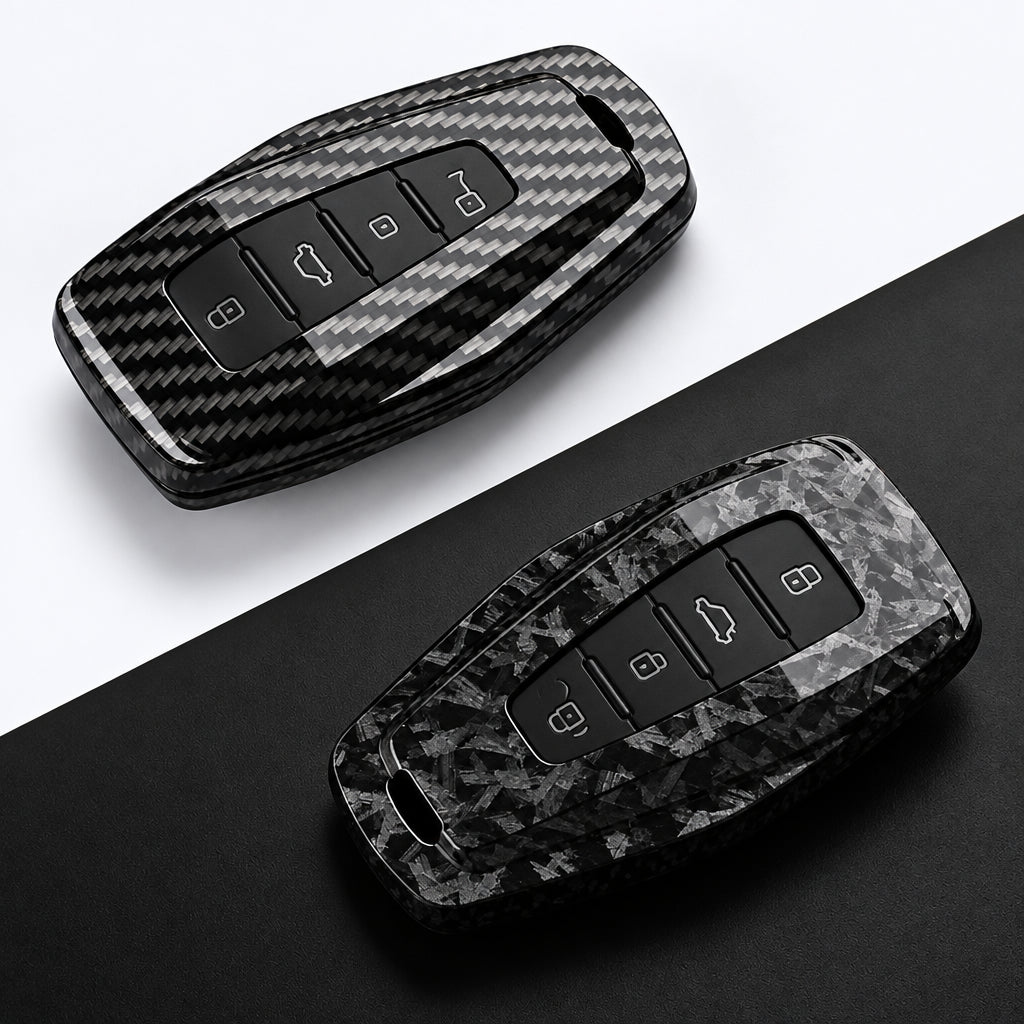 Car Key Cover Compatible with Geely Coolray Atlas Boyue NL3 Emgrand X6 X7 EX7 GT GC9 Borui – Carbon Fiber Style