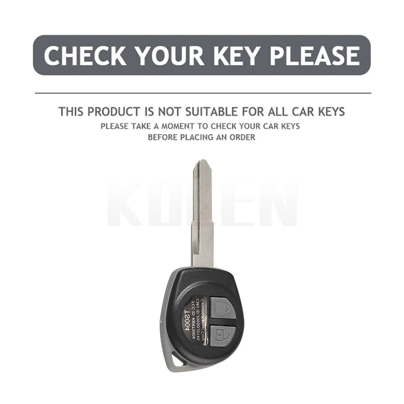 Car Key Cover Compatible with Suzuki SX4 Swift Grand Vitara Ciaz Liana S-Presso Celerio Jimny Jeemny – Carbon Fiber Style