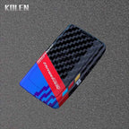 Key Card Cover Compatible with Renault Clio Captur Megane Talisman Espace Zoe Koleos Scenic 4 Arkana; Dacia Sandero – ABS Carbon Fiber Style