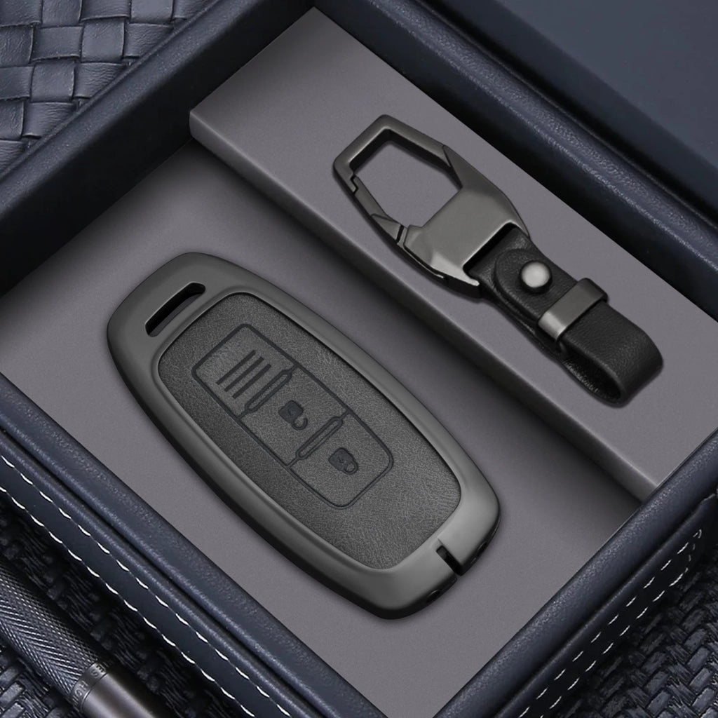 Zinc Alloy Car Key Fob Cover for Nissan Teana, Qashqai, X-Trail, Kicks & Tiida; Infiniti – 3 Buttons