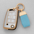 TPU Car Key Fob Cover for Volkswagen Golf 7 MK7 & Tiguan MK2; Skoda Octavia 3 A7 & Kodiaq