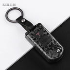 Flip Key Cover Compatible with Mazda 2 3 5 6 8 CX7 CX-7 CX5 CX-5 CX9 CX-9 MX5 MX-5 M6 RX8 RX-8 – 2/3/4 Buttons – Carbon Fiber Style