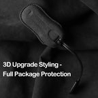 Suede Car Key Fob Cover Compatible with Porsche Panamera, Cayenne, 971, 911, 9YA, Macan, Boxster