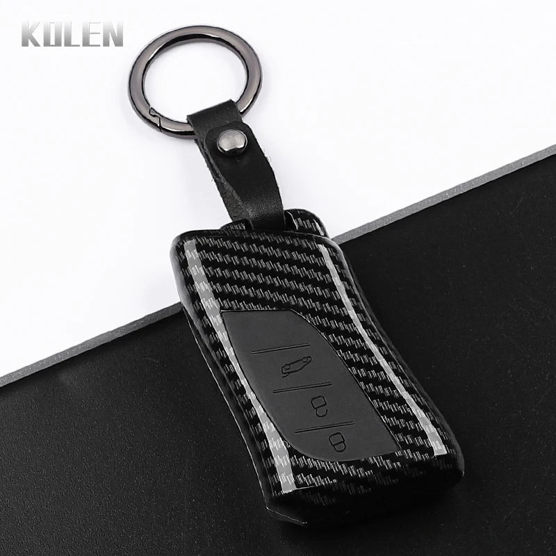 Car Key Cover Compatible with Lexus NX ES UX US RC LX GX IS RX 200 250h 350h LS 450h 260h 300h UX200 – Carbon Fiber Style