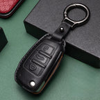 Genuine Leather Car Key Cover Compatible with Audi A3, A4, A6, A7, A8, B9, C8, D5, 4K, S8, Q7, Q8, SQ8, e-tron, 2018, 2019, 2020–2026