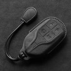 Suede Keyless Car Key Cover Compatible with Maserati Levante, Ghibli, Quattroporte, GT, Granturism, GranCabrio