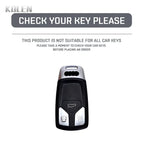 Car Key Cover Compatible with Audi A4 B9 A5 A6 8S 8W Q5 Q7 4M S4 S5 S7 TT TTS TFSI RS – Carbon Fiber Style
