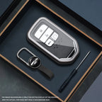 Zinc Alloy Car Key Fob Cover for Honda Civic (10th Gen), City, Accord (9th Gen), CR-V, Odyssey & Vezel