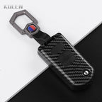 Flip Key Cover Compatible with Mazda 2 3 5 6 8 CX7 CX-7 CX5 CX-5 CX9 CX-9 MX5 MX-5 M6 RX8 RX-8 – 2/3/4 Buttons – Carbon Fiber Style